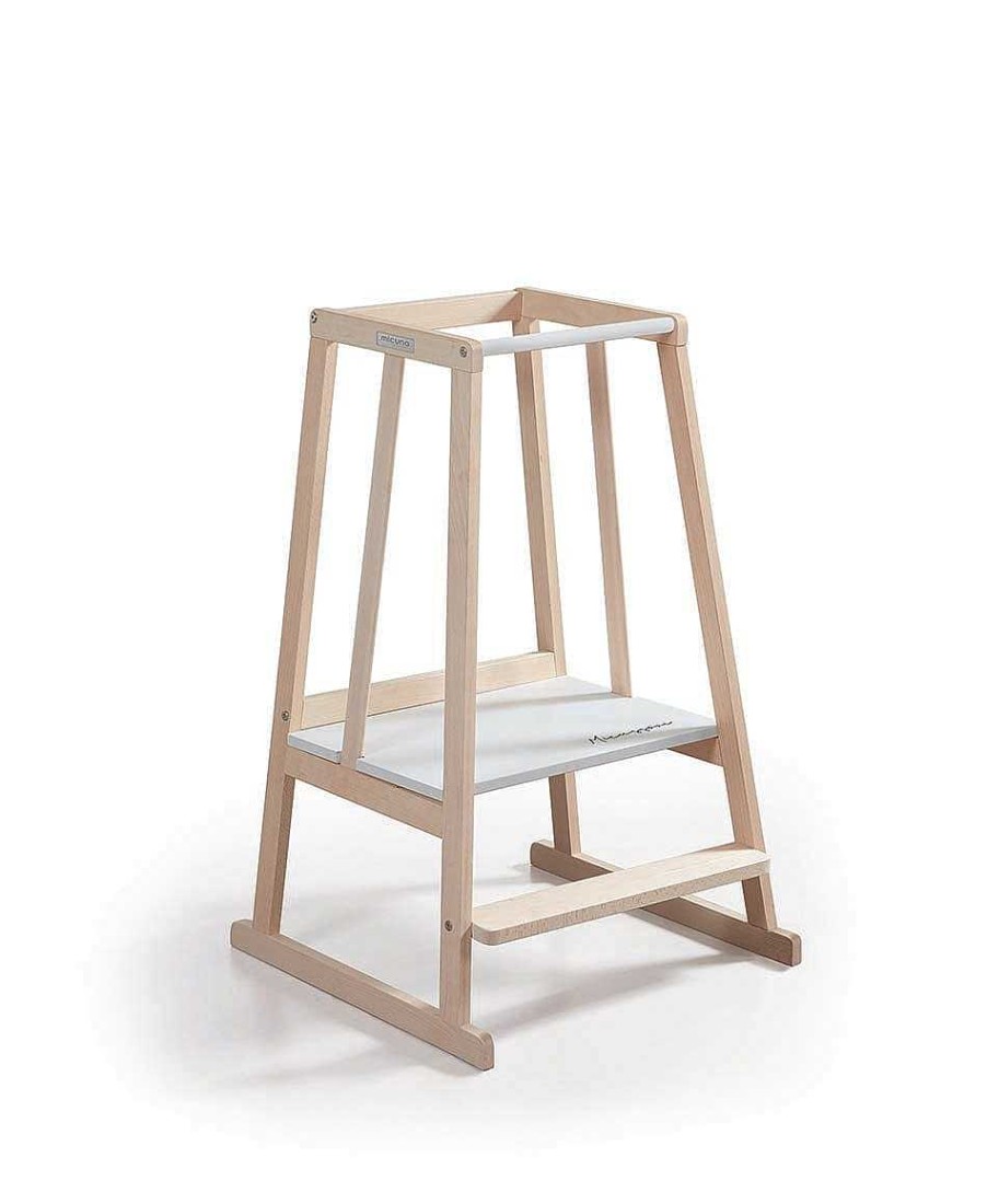 Playtime Micuna | Micuna Montessori Little Helper Learning Tower Natural/White