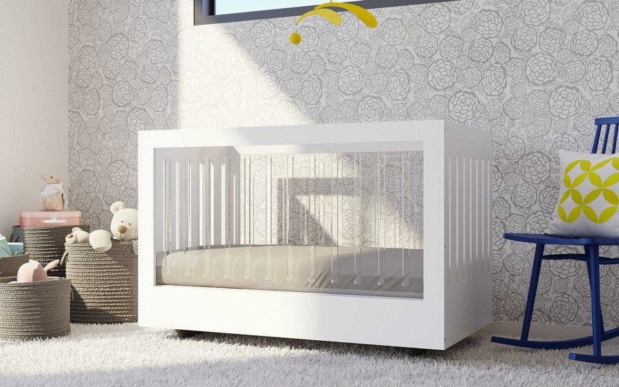 Nursery Spot On Square | Spot On Square Roh Acrylic Crib White