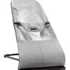 Nursery Baby Bjorn | Babybjorn Bouncer Balance Soft Mesh Black Frame Silver/White