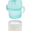 Feeding Skip Hop Bottles & Accessories | Skip Hop 2-In-1 Sip And Snack Stack 6M+ - Teal/Grey