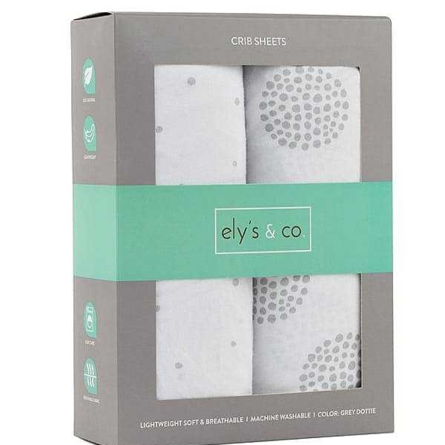 Nursery Ely's & Co. Crib Sheets | Elys & Co 2 Pack Cotton Crib/Todder Bed Sheets